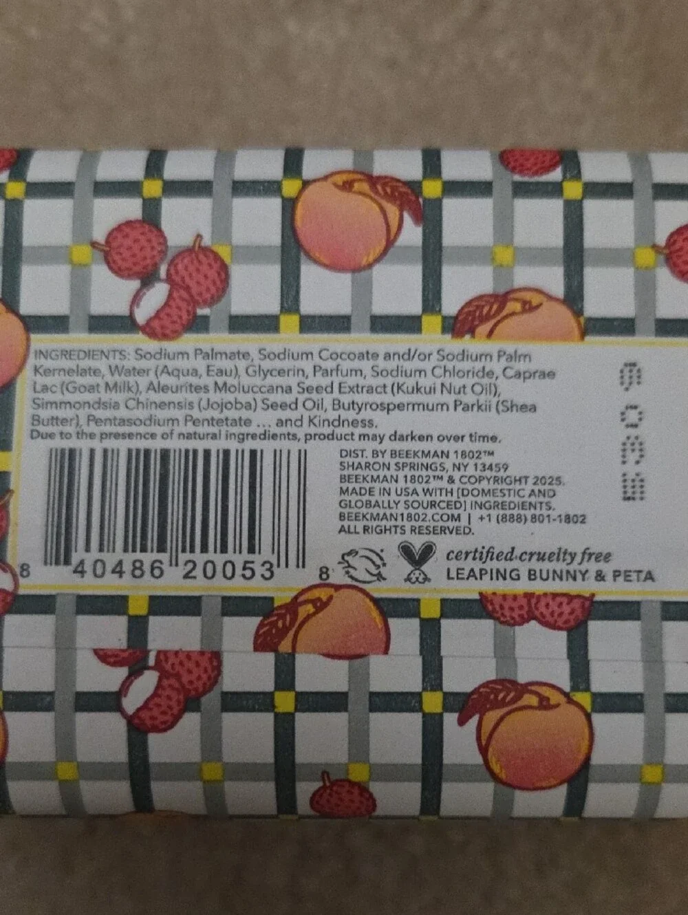 Beekman 1802 Juicy Peachy Lychee Goat Milk Bath & Body Set